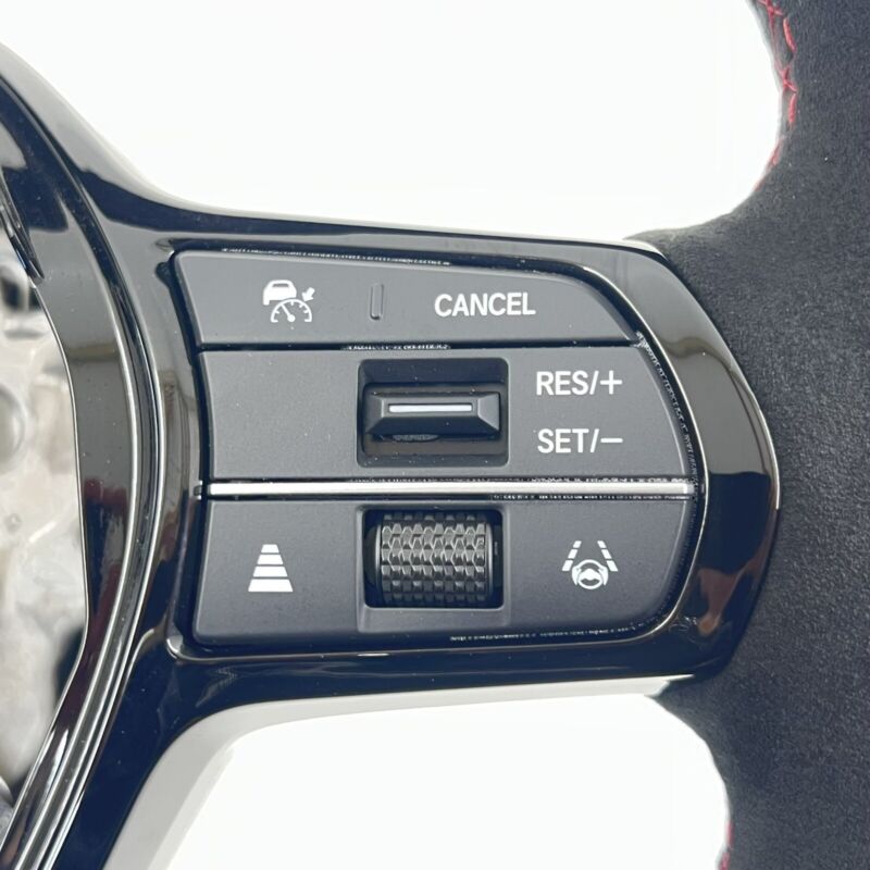 77901-T20-H020A / 77901 T20 H020A / 77901T20H020A 24-25 ACURA INTEGRA TYPE S STEERING WHEEL BLACK WITH RED STITCHING SUE
