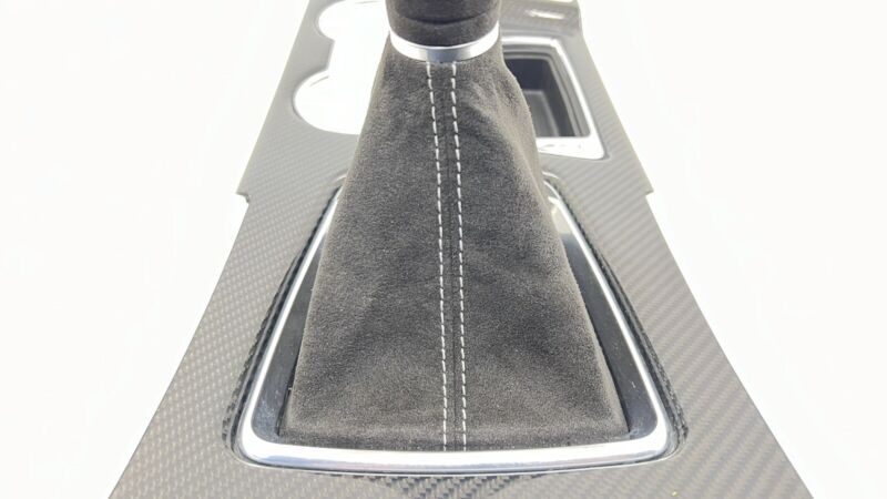 87828564 22-24 CADILLAC CT5 V BLACKWING MANUAL SHIFT BOOT SURROUND PANEL CARBON FIBER OEM