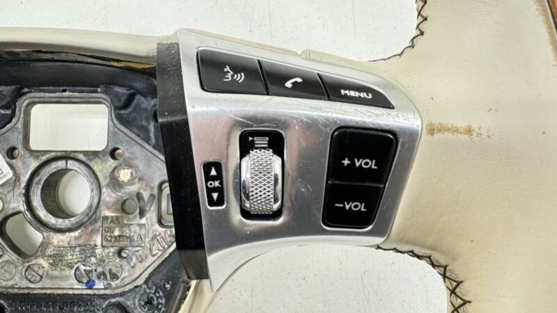 3WO 419 093AK / 3WO419093AK 13-18 BENTLEY FLYING SPUR DRIVER STEERING WHEEL WOOD LEATHER BEIGE OEM