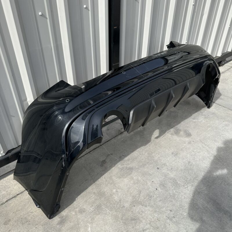 85022 6HH-0 / 85022-6HH-0 / 85022 6HH0 18-22 INFINITI Q50 REAR BUMPER COVER COMPLETE WITH SENSORS BLACK OEM NOTE