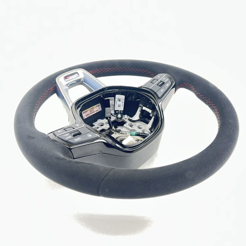 77901-T20-H020A / 77901 T20 H020A / 77901T20H020A 24-25 ACURA INTEGRA TYPE S STEERING WHEEL BLACK WITH RED STITCHING SUE