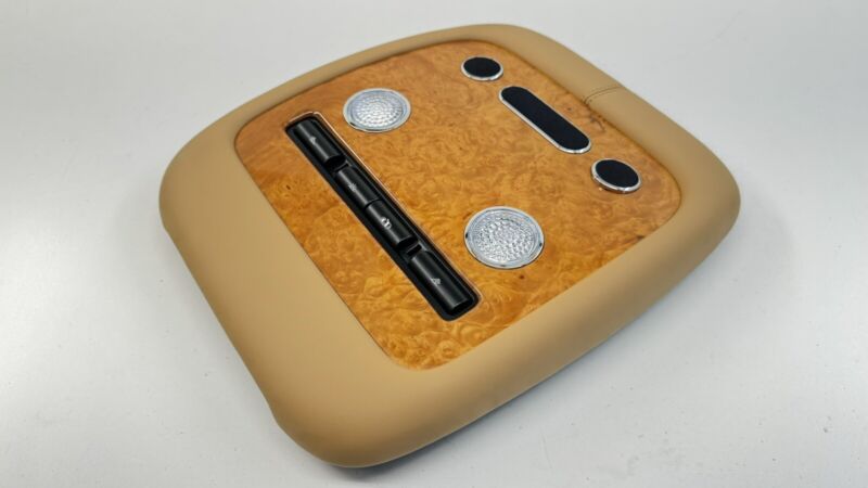 3W5 868 069 / 3W5868069 13-18 BENTLEY FLYING SPUR REAR OVERHEAD CONSOLE DOME LIGHT CONTROL PANEL OEM