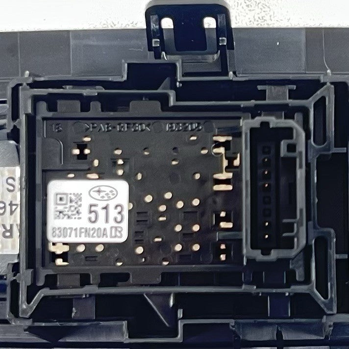 83071FN20A 24-25 SUBARU CROSSTREK LEFT AND RIGHT FRONT DOOR WINDOW SWITCH PAIR BLACK OEM