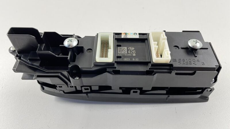 83071VC060 22-23 SUBARU WRX DRIVER LEFT FRONT DOOR MASTER WINDOW SWITCH 83071VC060 OEM