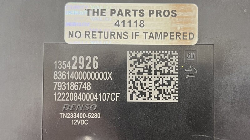 13542926 / 1354 2926 22-24 CADILLAC CT4 V BLACKWING HEADLIGHT EXTERIOR LIGHTING CONTROL MODULE OEM