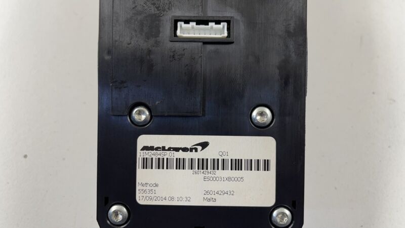 11M1100CP 15-17 MCLAREN 650S SPIDER CENTER CONSOLE GEAR SELECT SHIFT SWITCH 11M2484SP OEM