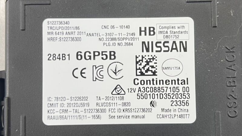 284B1-6GP5B / 284B1 6GP5B / 284B16GP5B 2024 NISSAN Z NISMO ENGINE CONTROL MODULE ECU BODY CONTROL MODULE KEY SET OEM