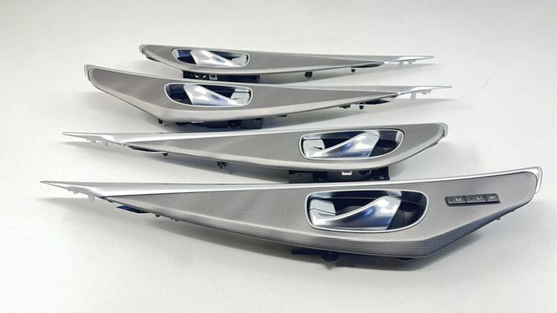 82924-4GA1A / 82924 4GA1A / 829244GA1A 14-22 INFINITI Q50 FRONT & REAR INTERIOR DOOR PANEL HANDLE BEZEL TRIM SET OEM