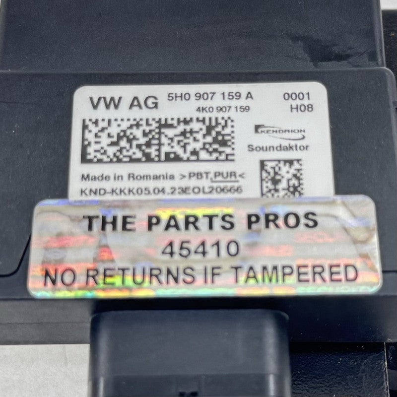 5H0-907-159-A / 5H0 907 159 A / 5H0907159A 22-25 VOLKSWAGEN GOLF R MK8 IMPACT SOUND CONTROL UNIT MODULE WITH SPEAKER OEM