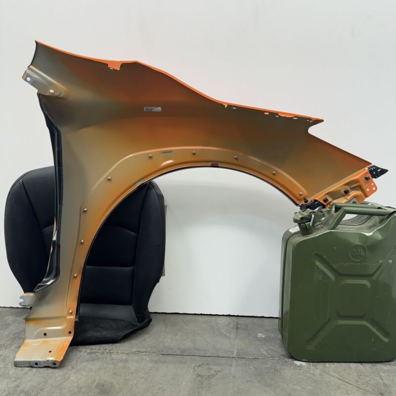 Does not apply 18-23 SUBARU CROSSTREK DRIVER LEFT FRONT FENDER PANEL WITH FLARE ORANGE OEM