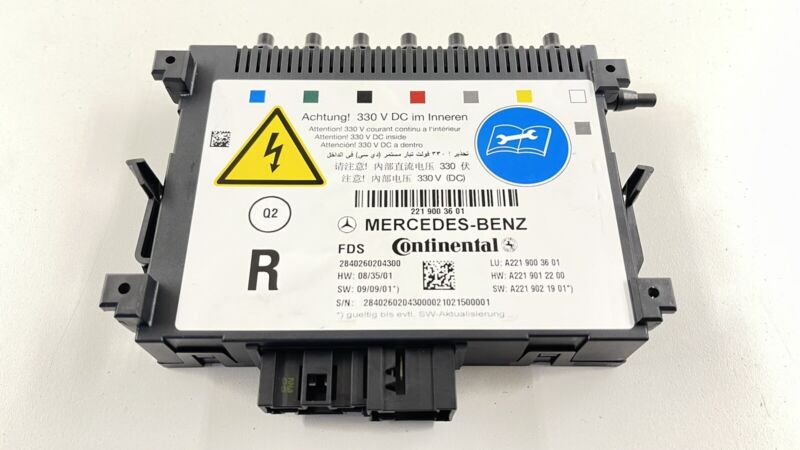 2219012200 / A2219012200 / A 221 901 22 00 2200 07-13 MERCEDES S550 W221 RIGHT FRONT SEAT DYNAMIC LUMBAR CONTROL MODULE