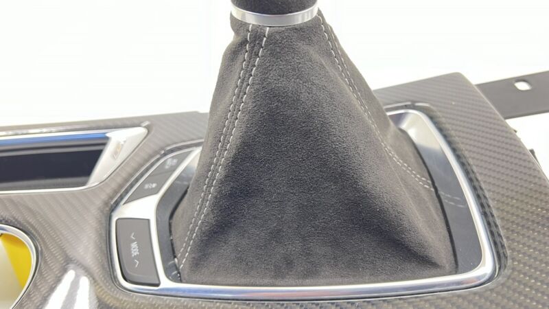 87828564 22-24 CADILLAC CT5 V BLACKWING MANUAL SHIFT BOOT SURROUND PANEL CARBON FIBER OEM