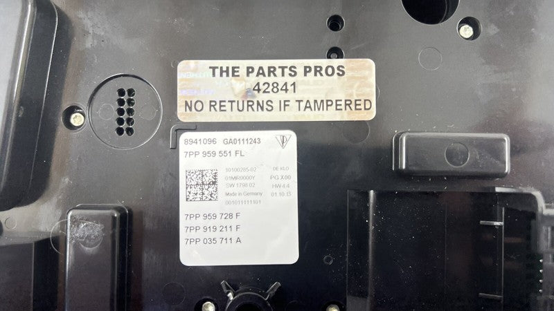 7PP 959 551 / 7PP959551 10-16 PORSCHE PANAMERA OVERHEAD CONSOLE READING DOME W/ REAR LIGHT LAMP PAIR OEM