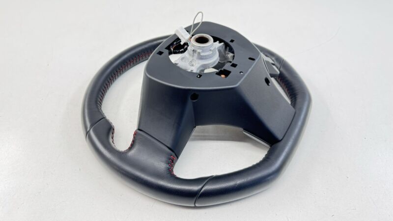 18-21 SUBARU WRX DRIVER STEERING WHEEL LEATHER BLACK OEM