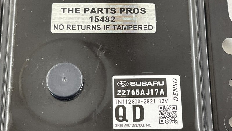 TN112800-2821 / TN112800 2821 / TN1128002821 2016 SUBARU LEGACY OUTBACK ECU ENGINE CONTROL MODULE 22765AJ17A OEM