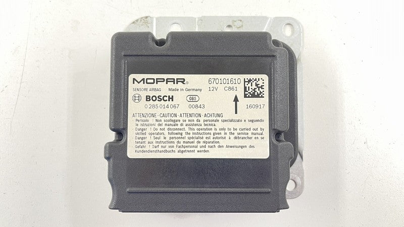 670101610 17-20 MASERATI GHIBLI AIRBAG AIR BAG SRS RESTRAINT MODULE 670101610 OEM