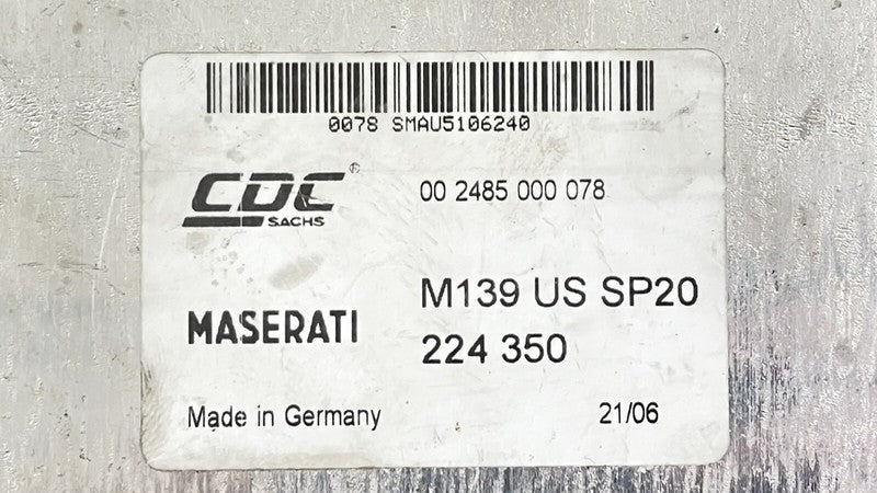 224 350 / 224350 03-12 MASERATI QUATTROPORTE CDC SUSPENSION CONTROL MODULE 224 350 OEM
