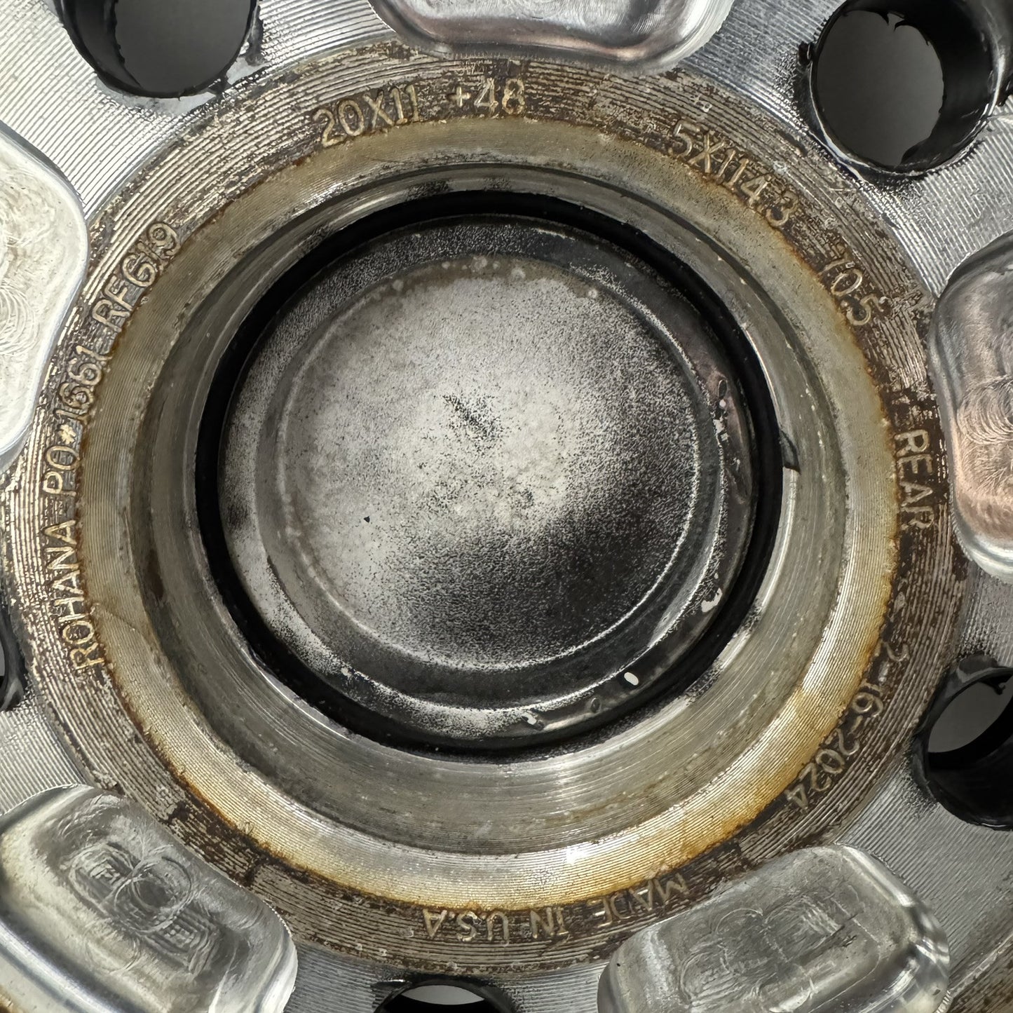 RFG19 ROHANA FORGED RFG19 TRINITY 3 PIECE WHEEL RIM WITH TIRE PARTIAL SET OF 3 *NOTE*