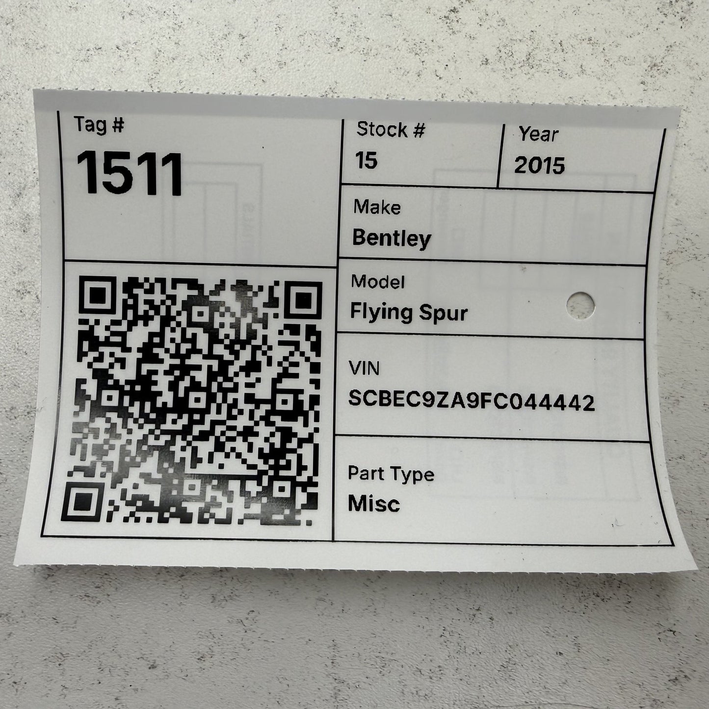 2014-2018 Bentley Flying Spur Kessy Keyless Entry 315MHz Module 3D0909137G OEM