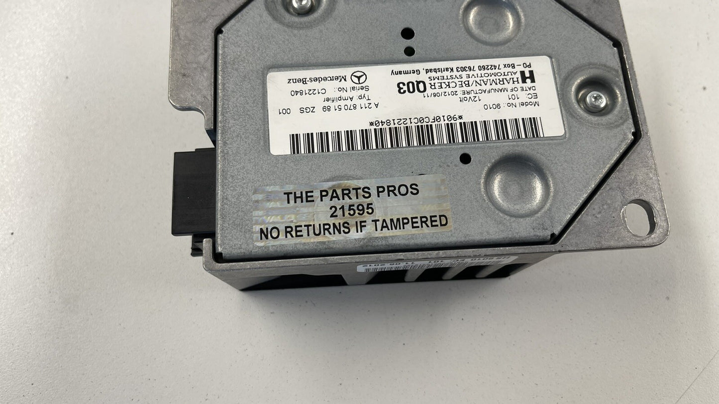07-14 MERCEDES W212 W219 CLS E CLASS SUBWOOFER AMPLIFIER AMP HARMAN BECKER OEM
