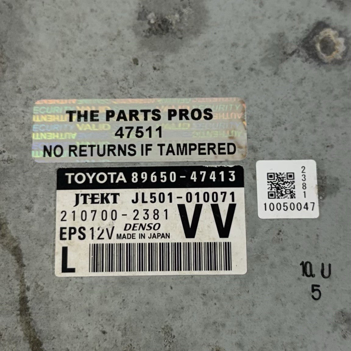 16-17 Toyota Prius V Power Steering Column Assembly W/ Power Steering Module OEM