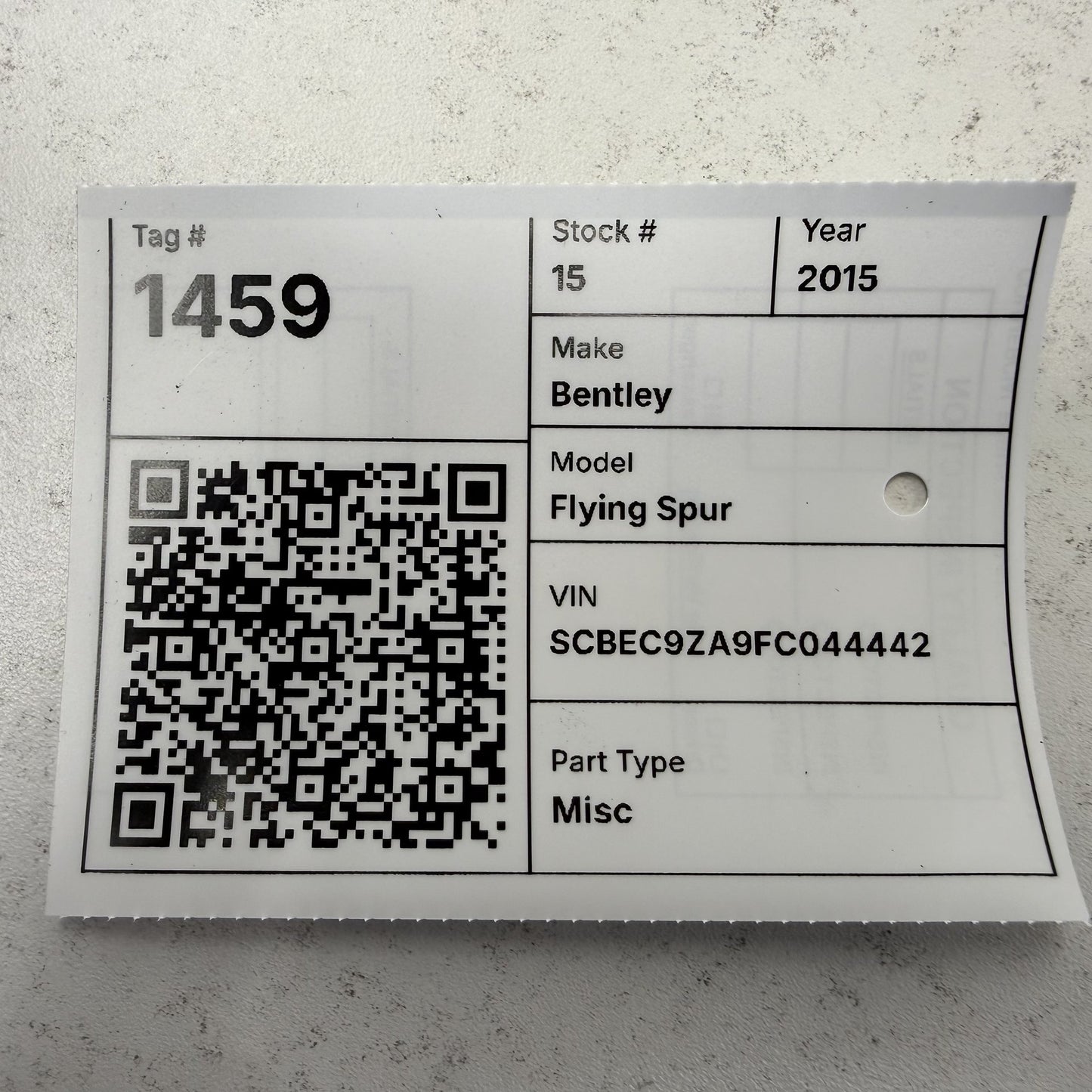 2014-2018 Bentley Flying Spur Electric Brake Booster Vacuum Pump 8E0927317J OEM