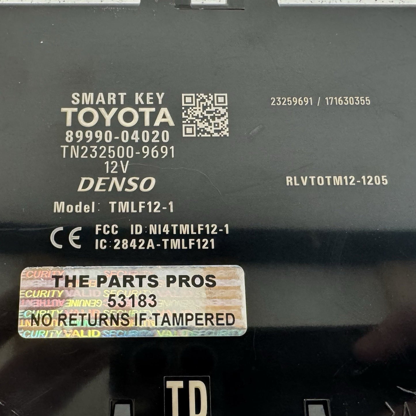 16-19 Toyota Tacoma Keyless Entry Smart Key Control Module 89990-04020 OEM