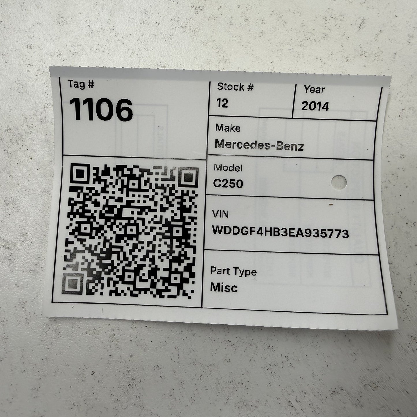 2008-2014 Mercedes-Benz C250 W204 Front Windshield Wiper Motor OEM