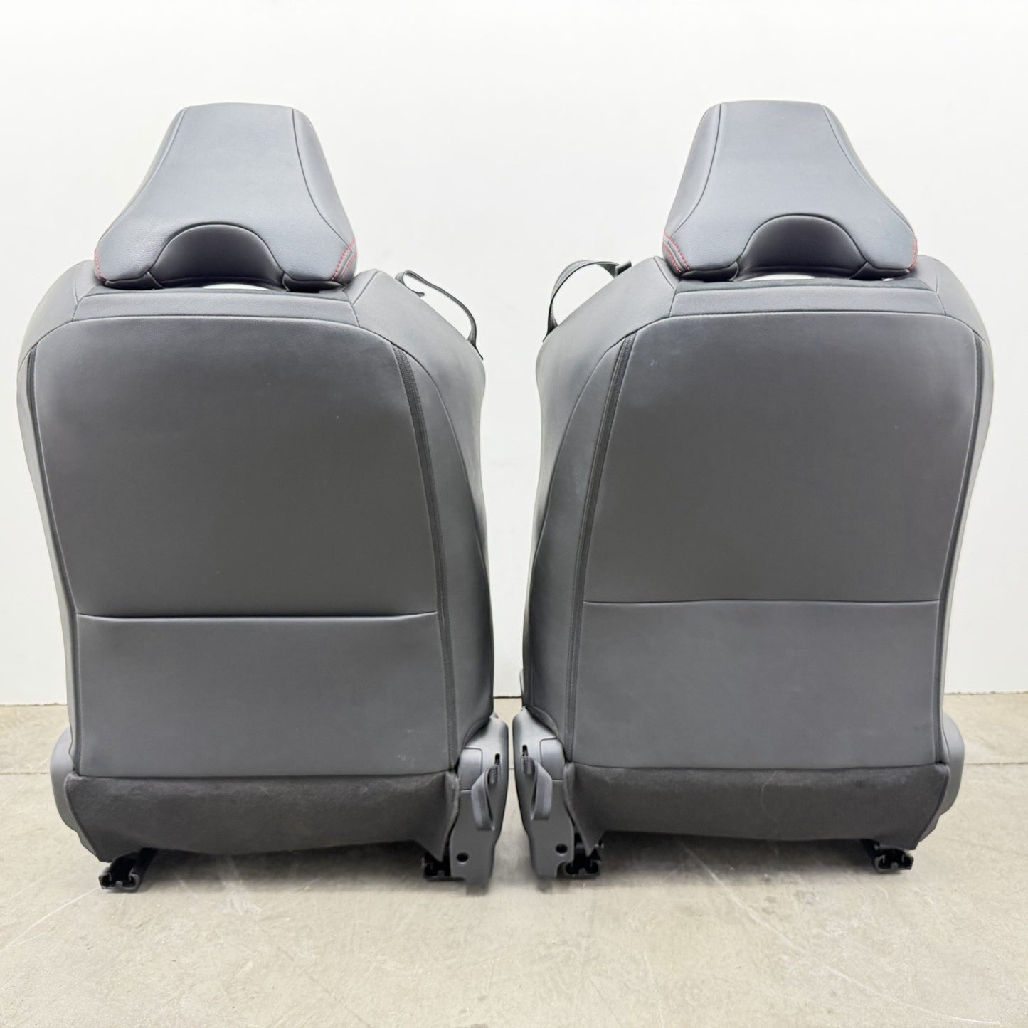 13-20 Subaru BRZ Limited Front Seat Pair Suede Black W/ Red Stitching OEM
