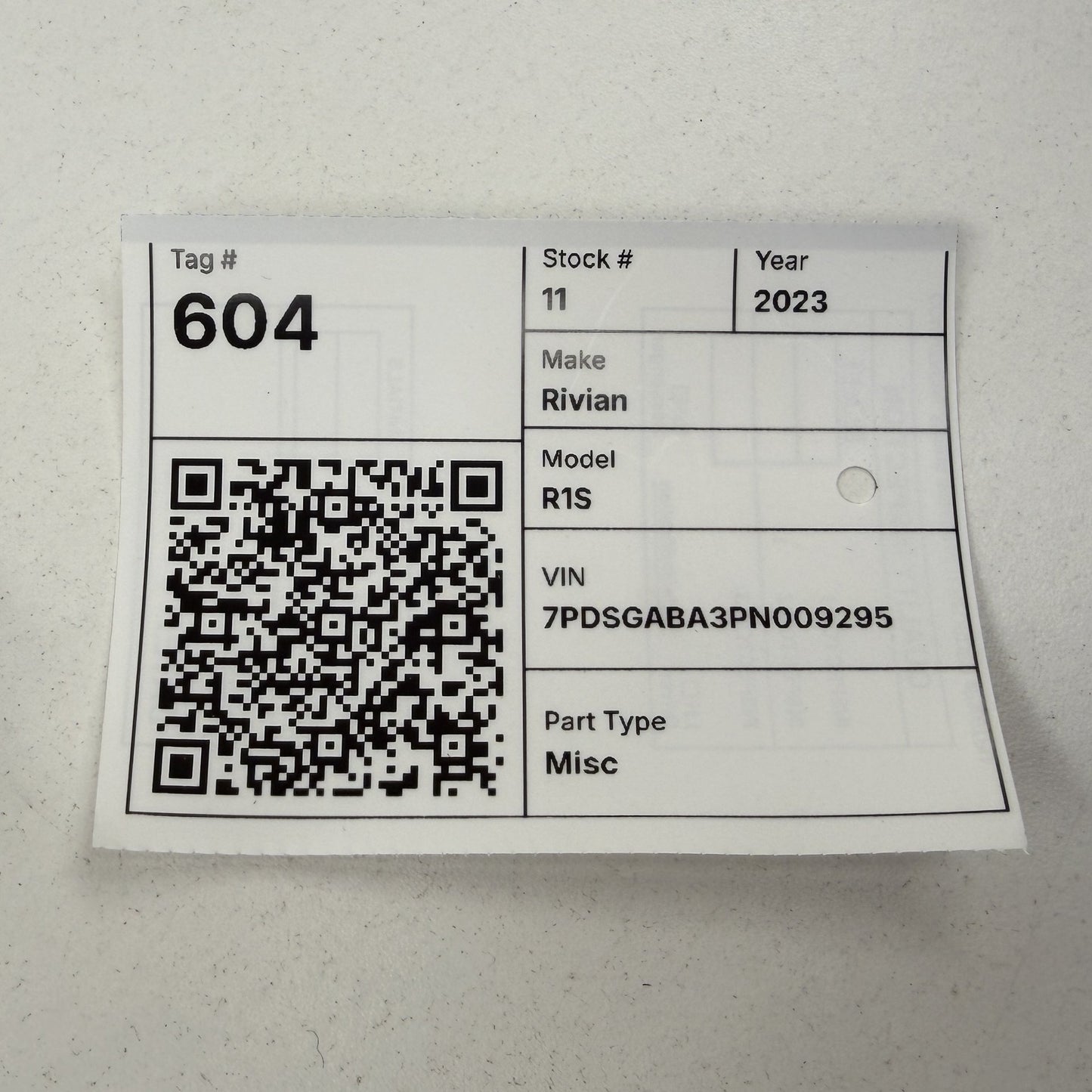 2022-2024 Rivian R1S R1T Interior Cabin Air Temperature Sensor PT00000775 OEM