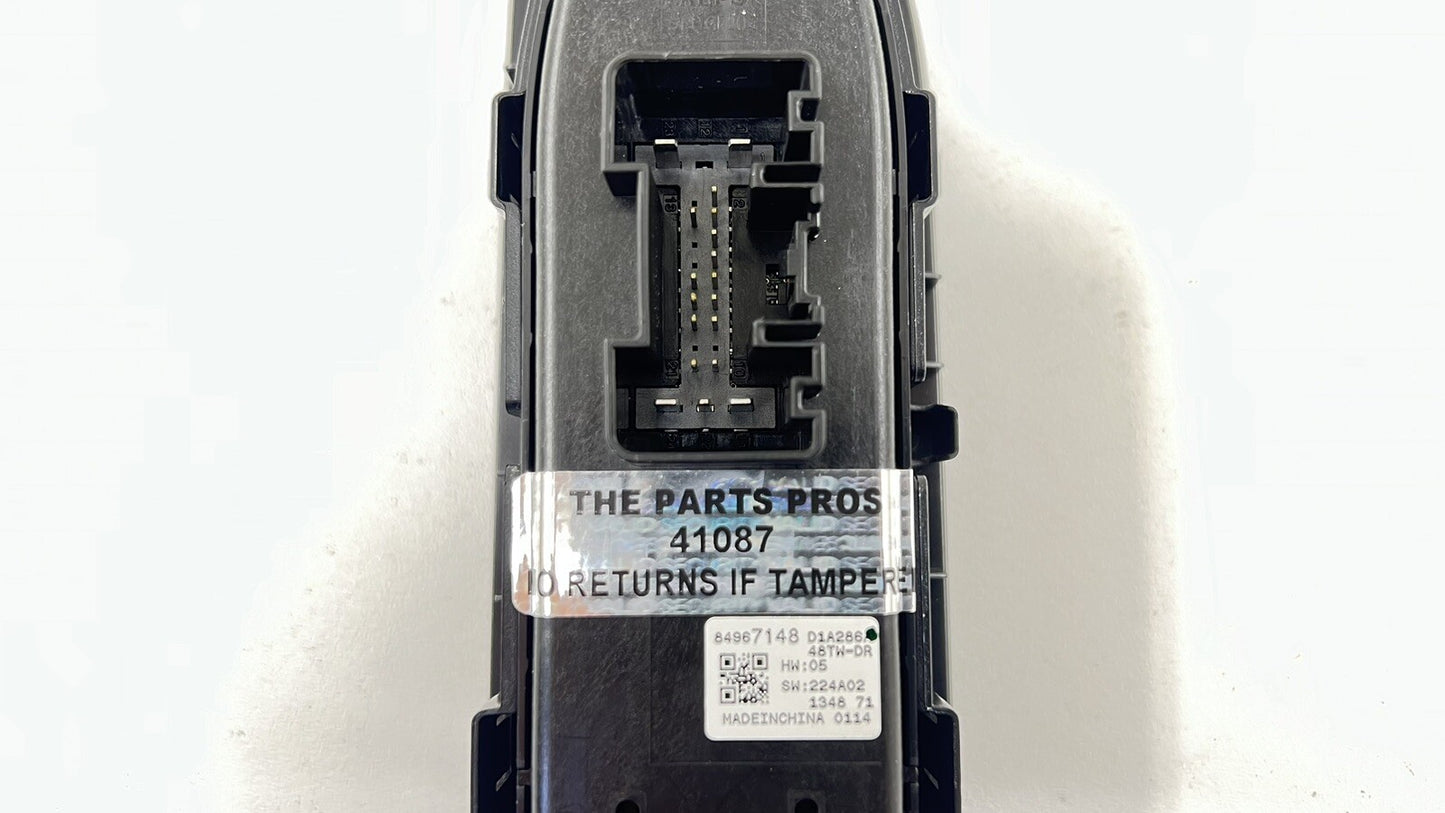 22-24 CADILLAC CT4 V BLACKWING LEFT FRONT MASTER WINDOW SWITCH 84967148 OEM