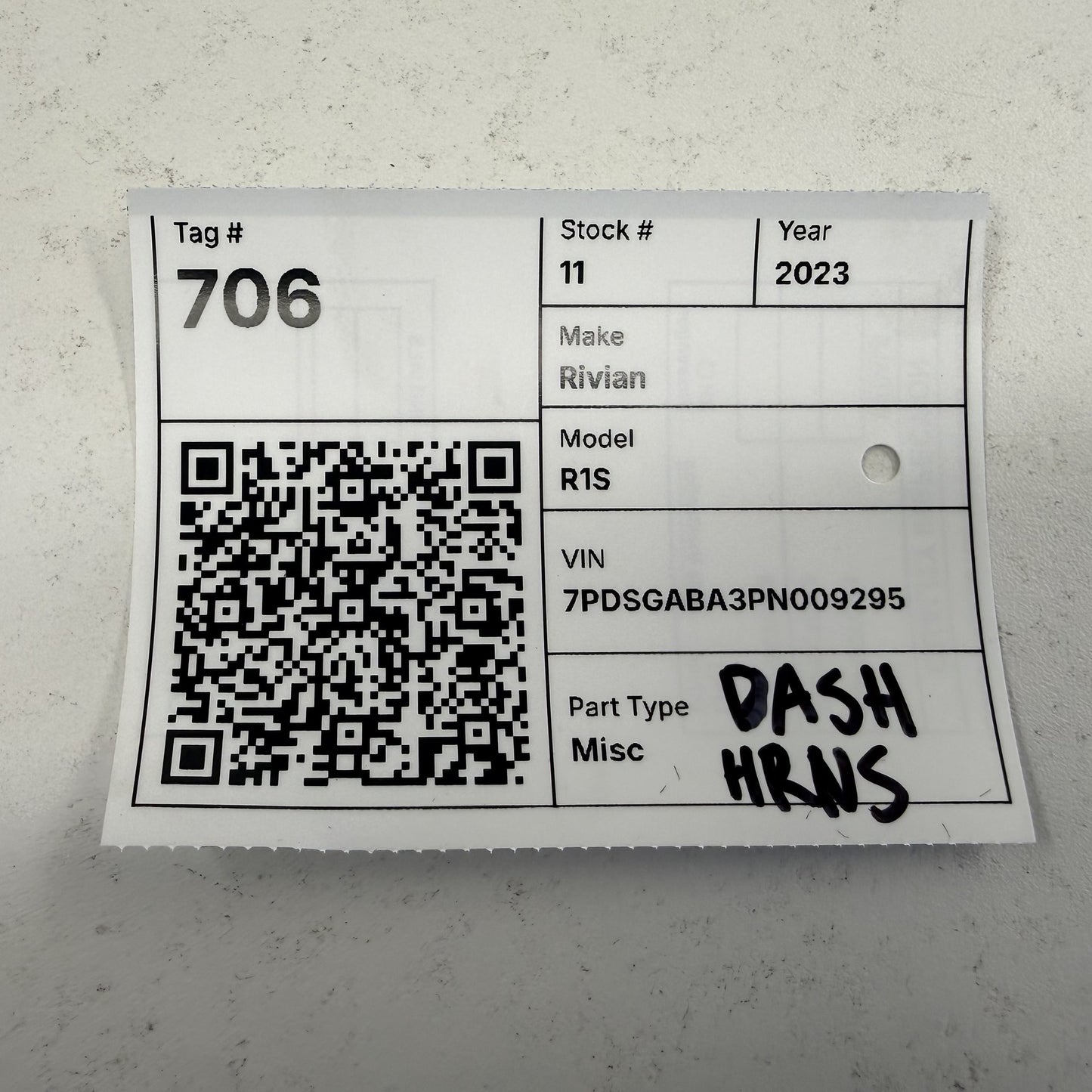 2022-2024 Rivian R1S Dashboard Instrument Panel Wiring Harness PT00417192-D OEM