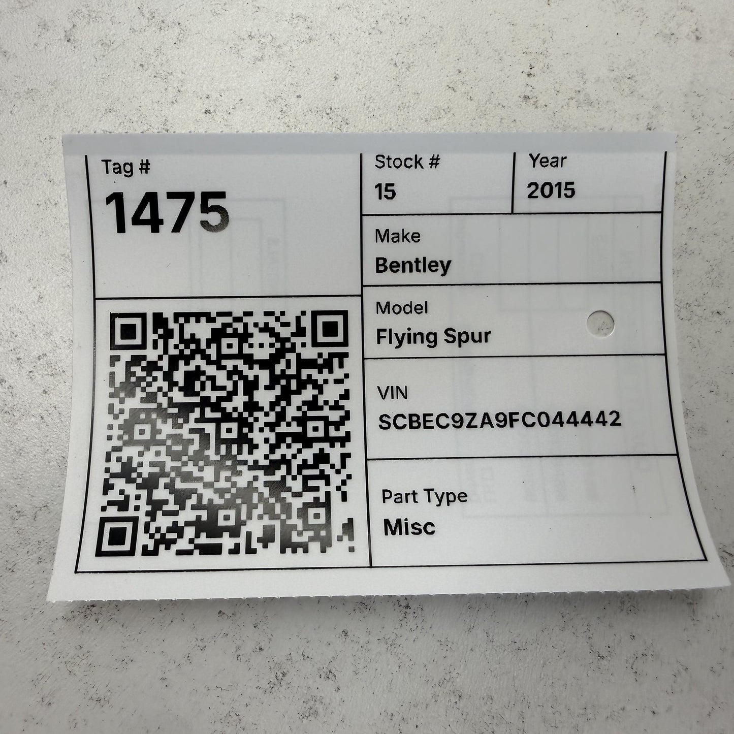 14-18 Bentley Flying Spur TPMS Tire Pressure Monitor Module Set 4F0907283 OEM