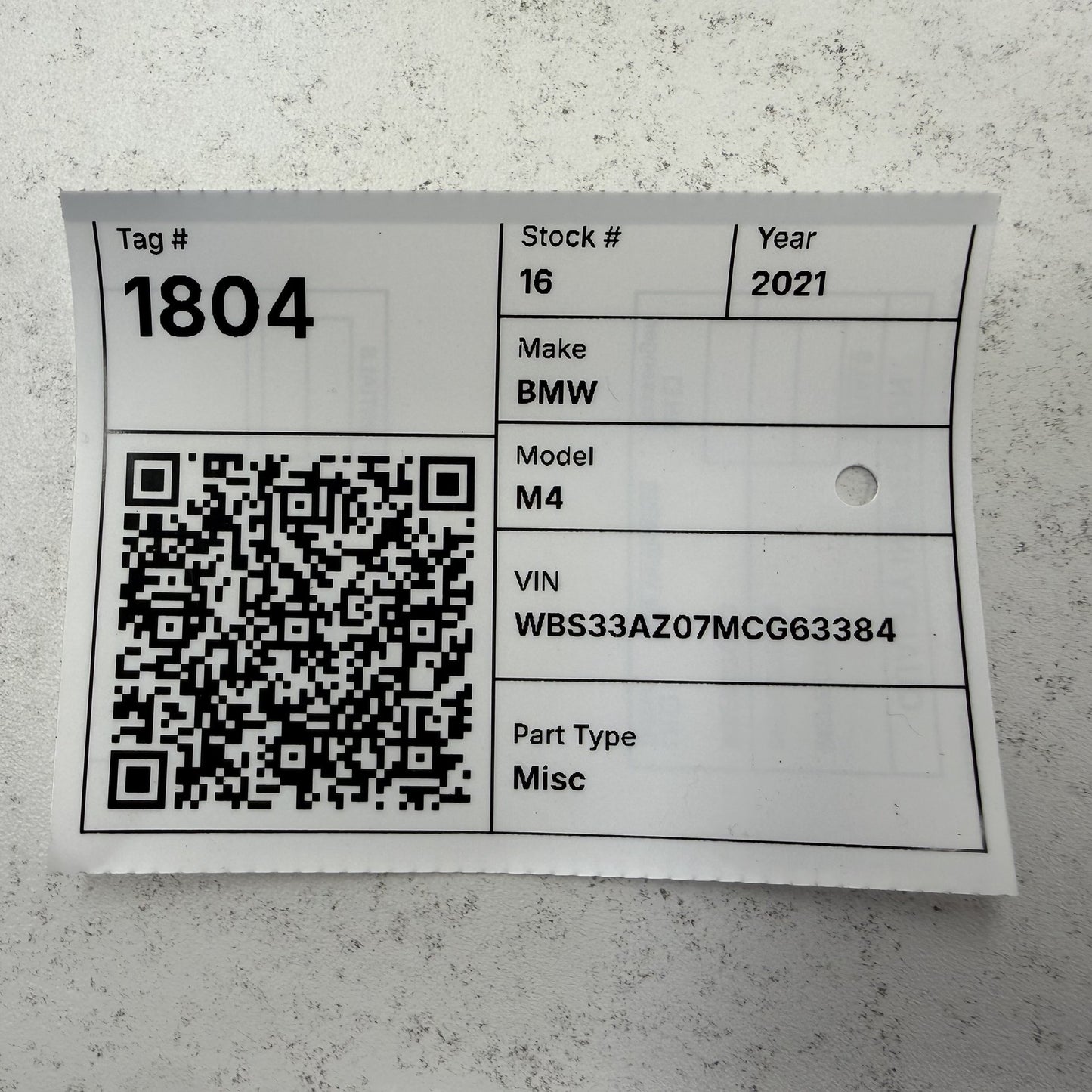 2021-2026 BMW M4 G82 Rear Trunk Lid Lock Latch Actuator Motor Assembly OEM