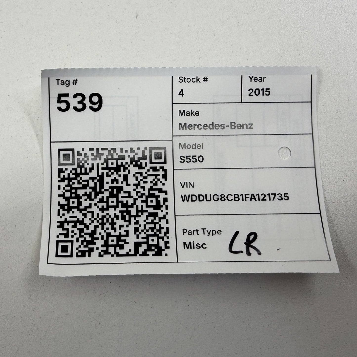 2014-2020 Mercedes S550 W222 Left Rear Suspension Ride Height Level Sensor OEM