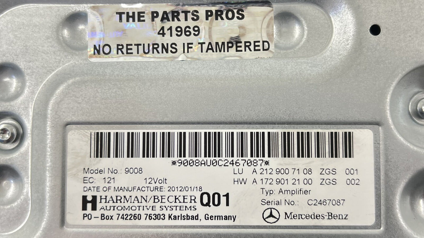 12-14 Mercedes W218 CLS550 Radio Audio Sound Amplifier Amp 2129007108 OEM