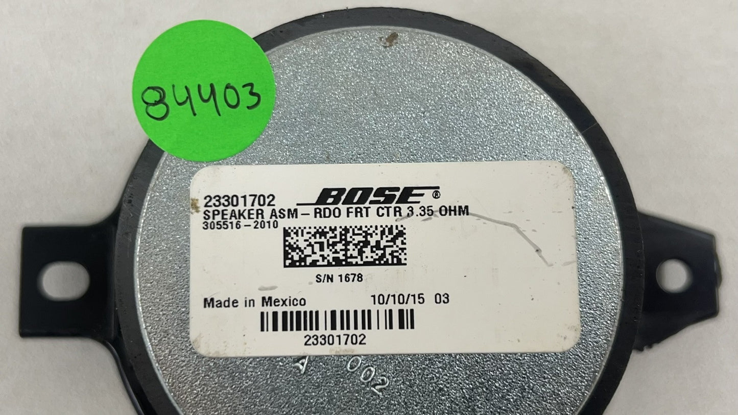 14-17 CHEVY SS SEDAN FRONT CENTER TWEETER SPEAKER 23301702 OEM