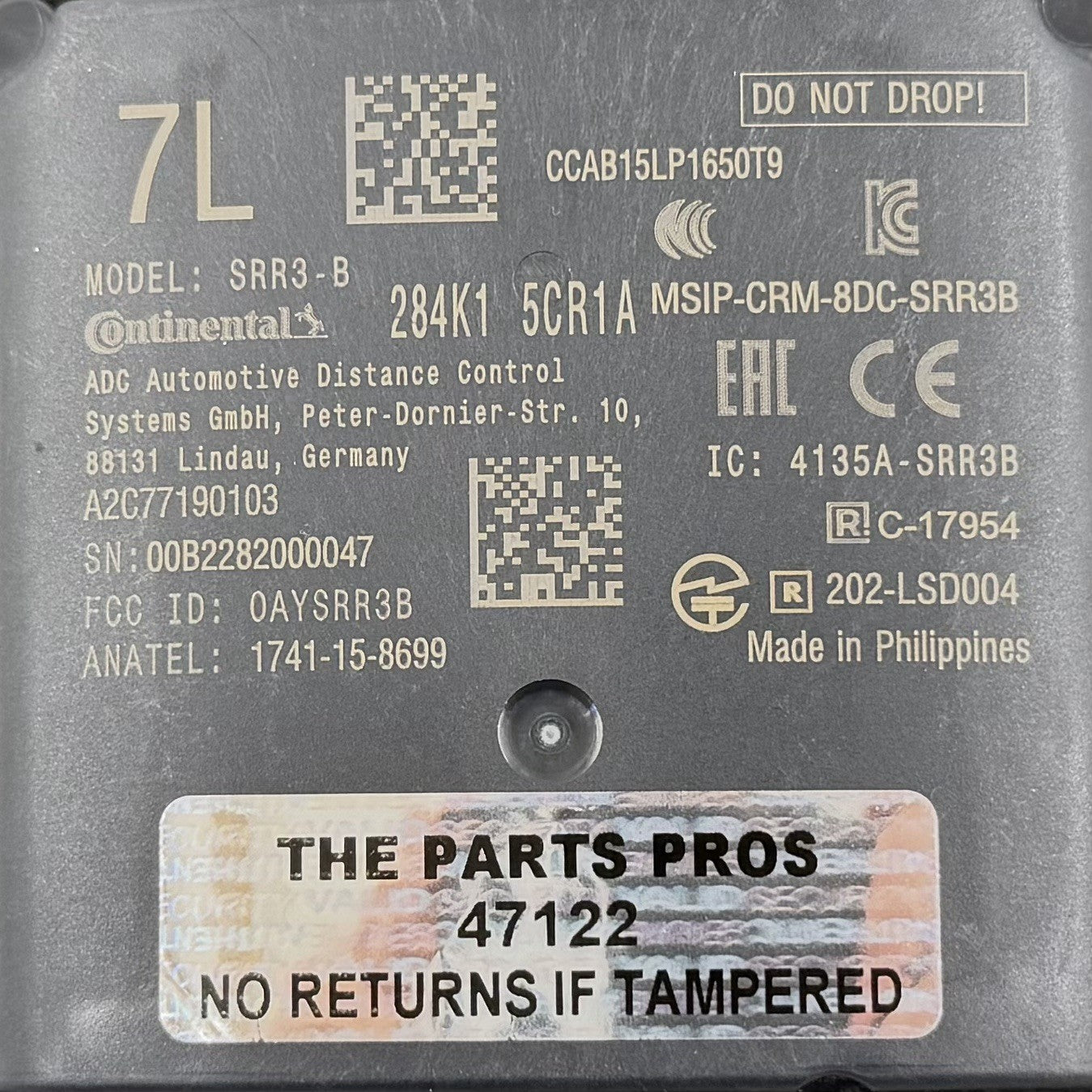 20-22 Infiniti Q60 Left Rear Blind Spot Obstacle Warning Sensor Radar Module OEM