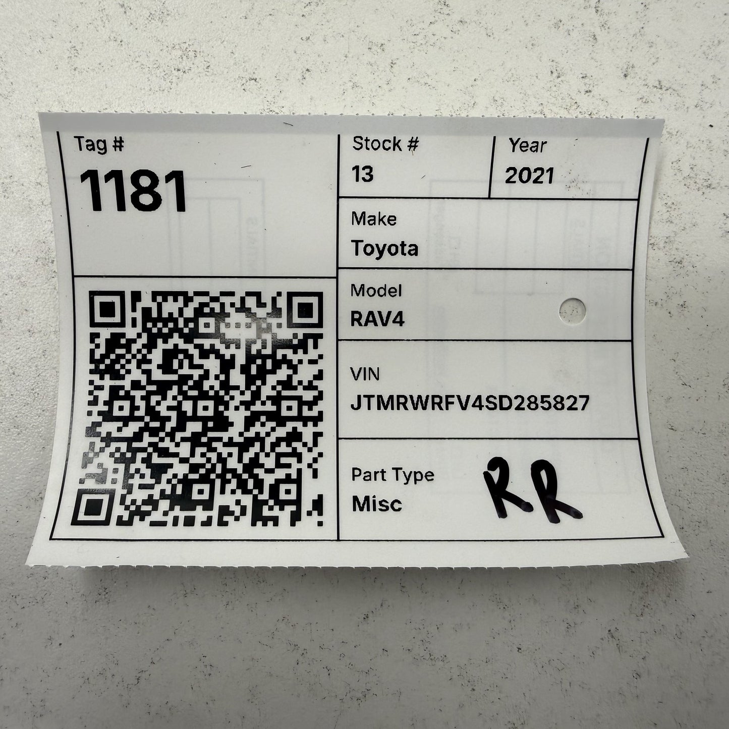 2019-2025 Toyota RAV4 Right Rear Brake Caliper W/ Parking Brake Actuator OEM