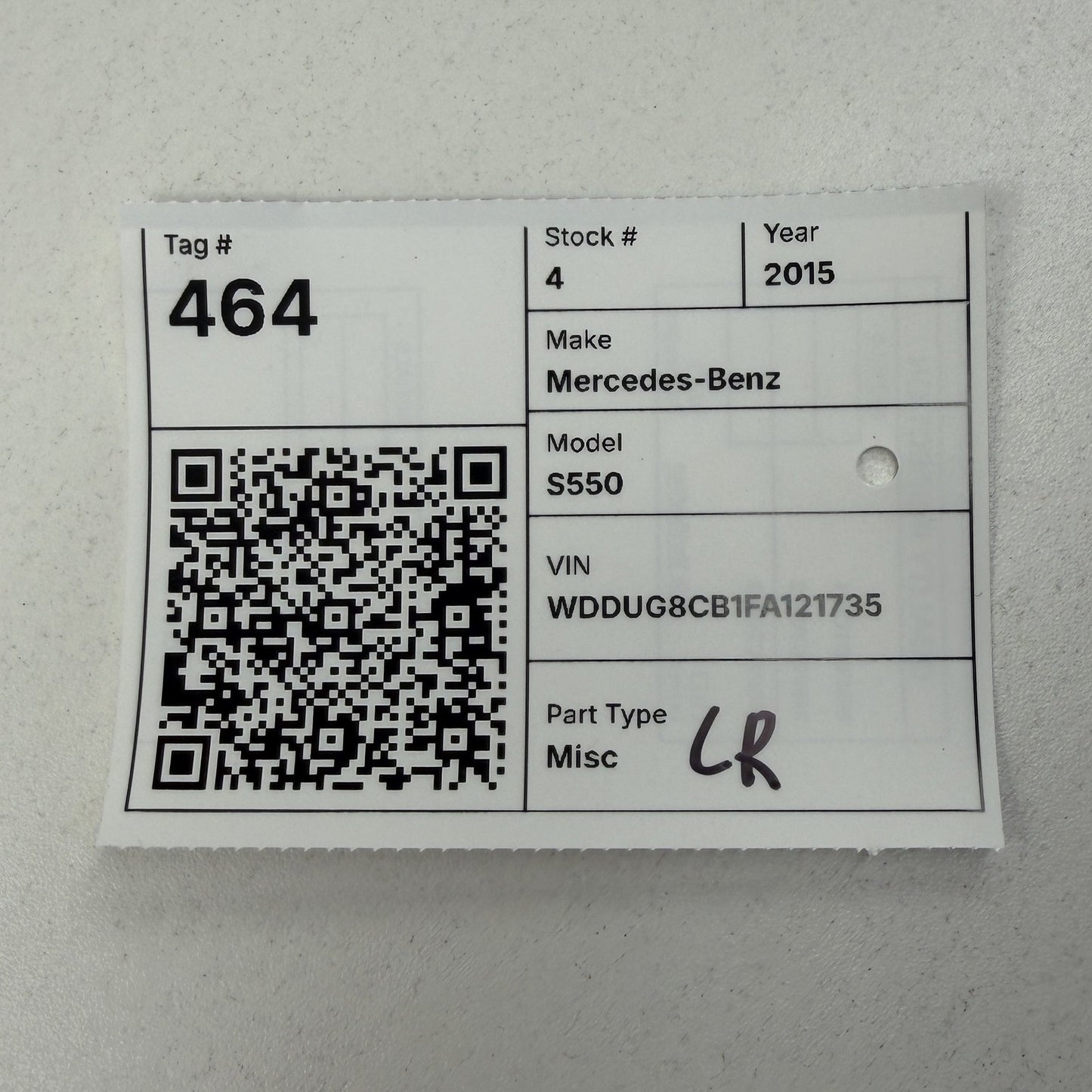 2014-2020 Mercedes-Benz S550 Base W222 Driver Left Rear Seat Airbag Air Bag OEM