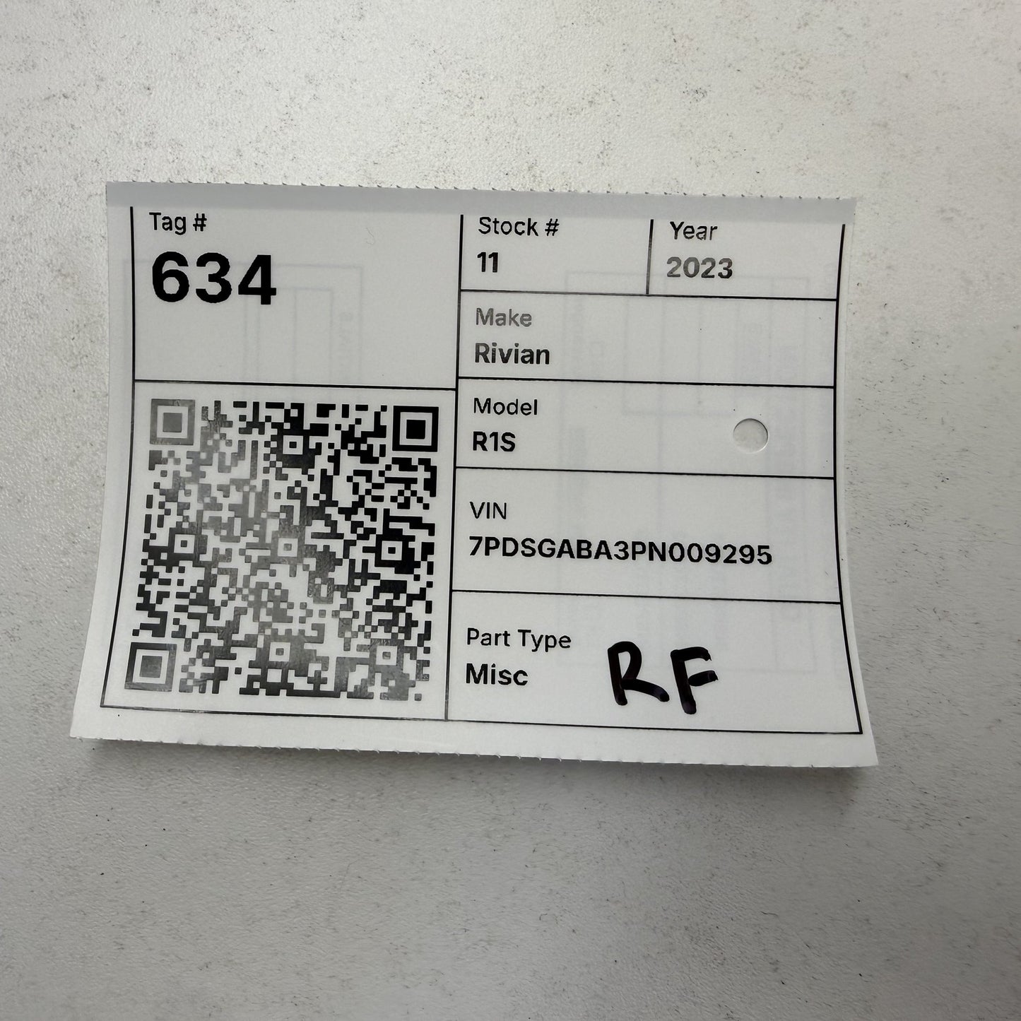 2022-2026 Rivian R1S R1T Passenger Right Front Seatbelt Seat Belt Retractor OEM