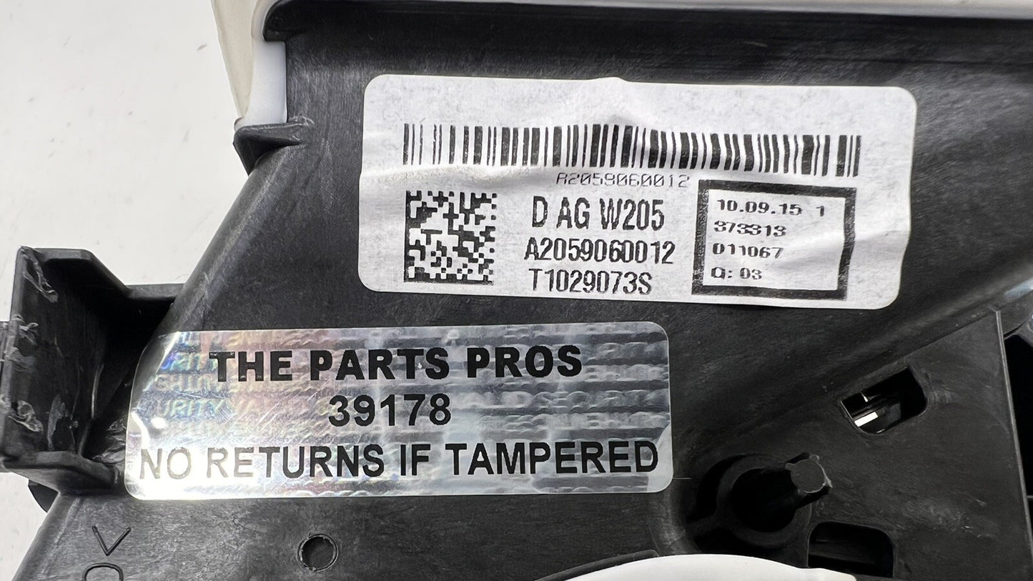 15-18 MERCDEDES-BENZ C63S W205 CENTER CONSOLE BLOWER FAN MOTOR A2059060012 OEM