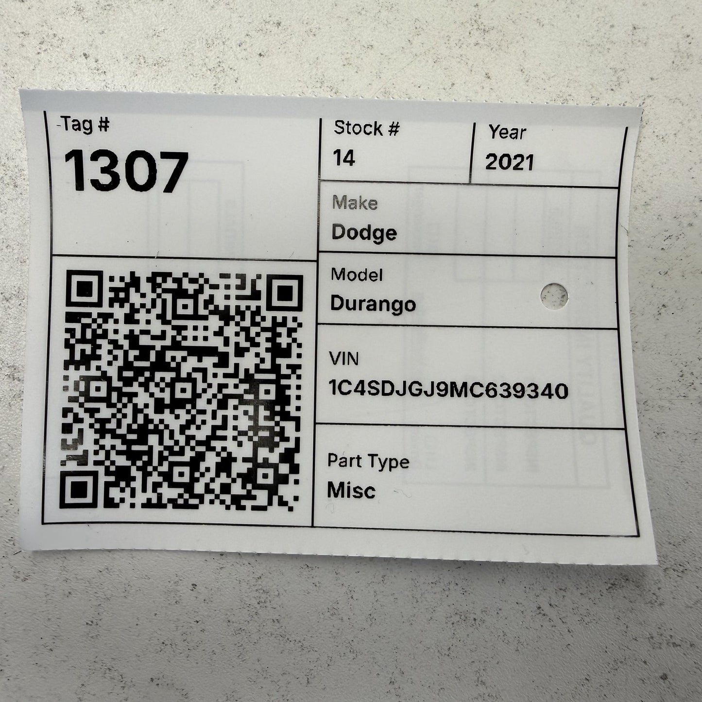 2021-2024 Dodge Durango Headlight Fog Light Lamp Control Switch 68474269AB OEM
