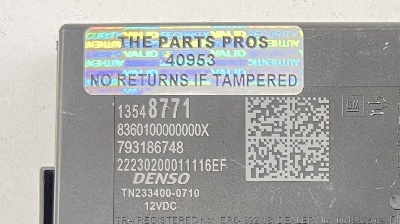 22-24 CADILLAC CT4 V BLACKWING BODY CONTROL MODULE BCM 13548771 OEM