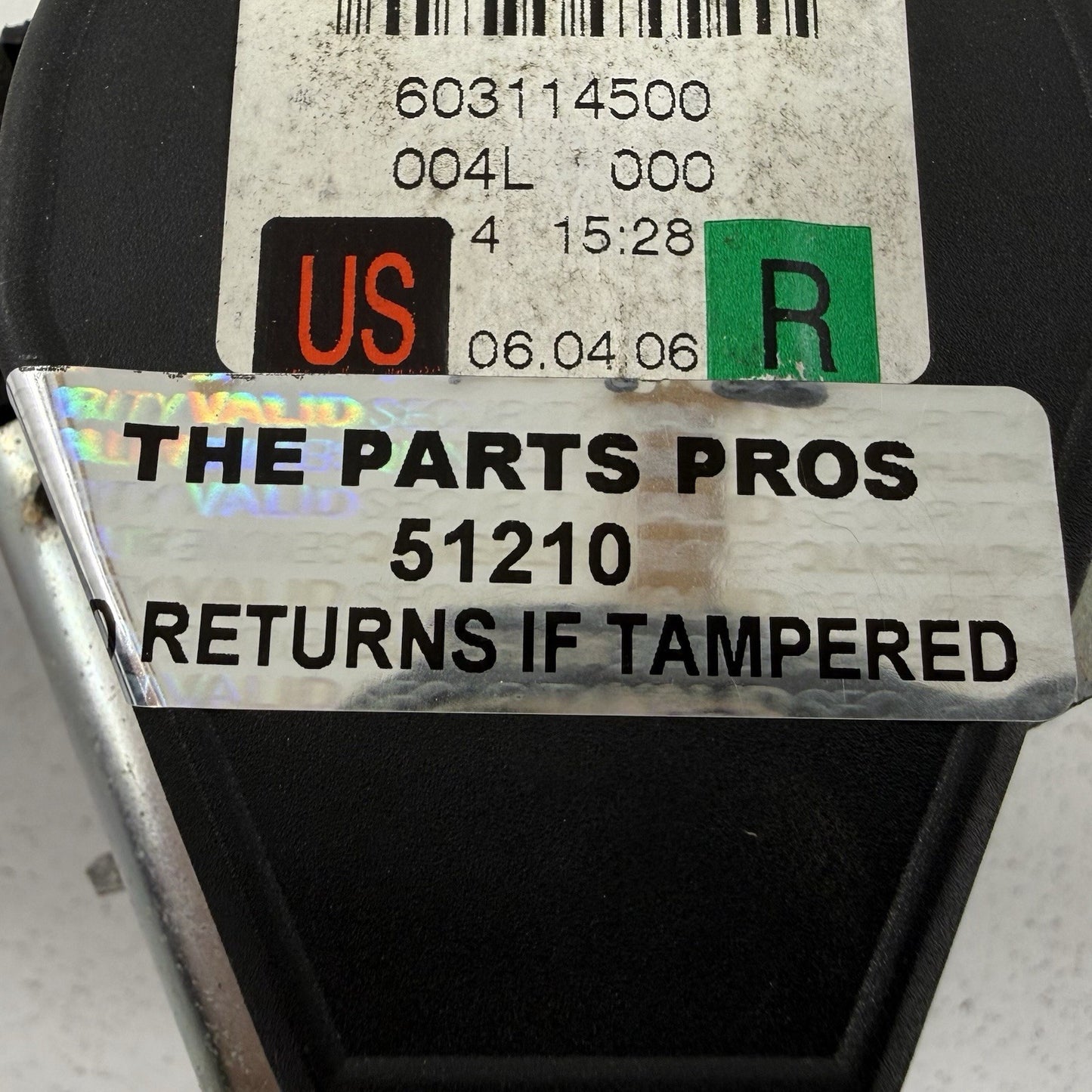 05-12 Porsche 911 997 Cabriolet Right Front Seatbelt Seat Belt Retractor OEM