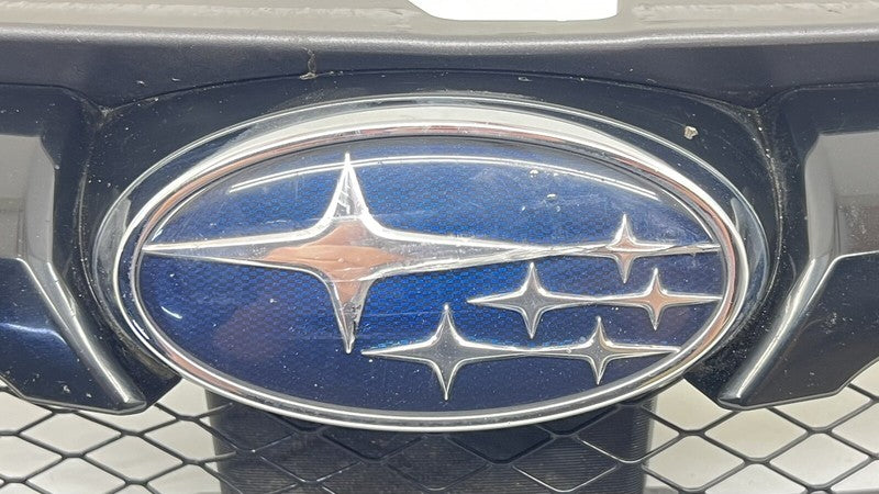 08-14 SUBARU WRX STI FRONT BUMPER UPPER GRILLE TRIM W/ EMBLEM OEM