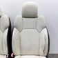 08-10 Lexus IS F Left And Right Front Seat Pair Leather Alpine White OEM