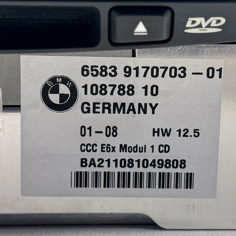 65839170703 08-10 BMW E60 E61 E63 E64 CCC Navigation Radio Head Unit CD Player 9170703 OEM