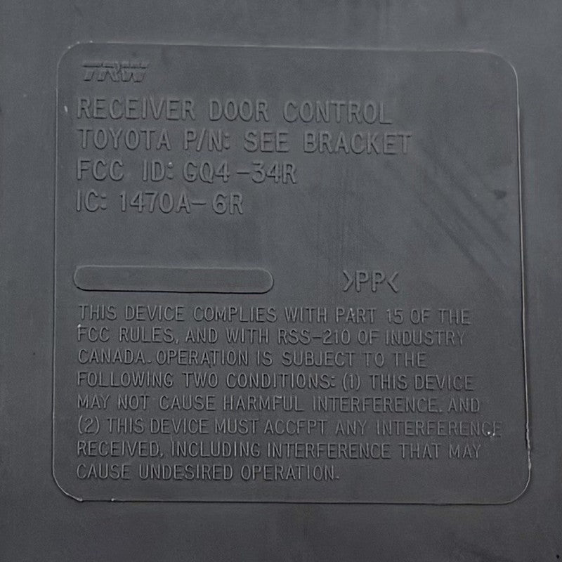 89741-0W020 / 89741 0W020 / 897410W020 08-13 Toyota Highlander Door Lock Receiver Control Module 89741-0W020 OEM