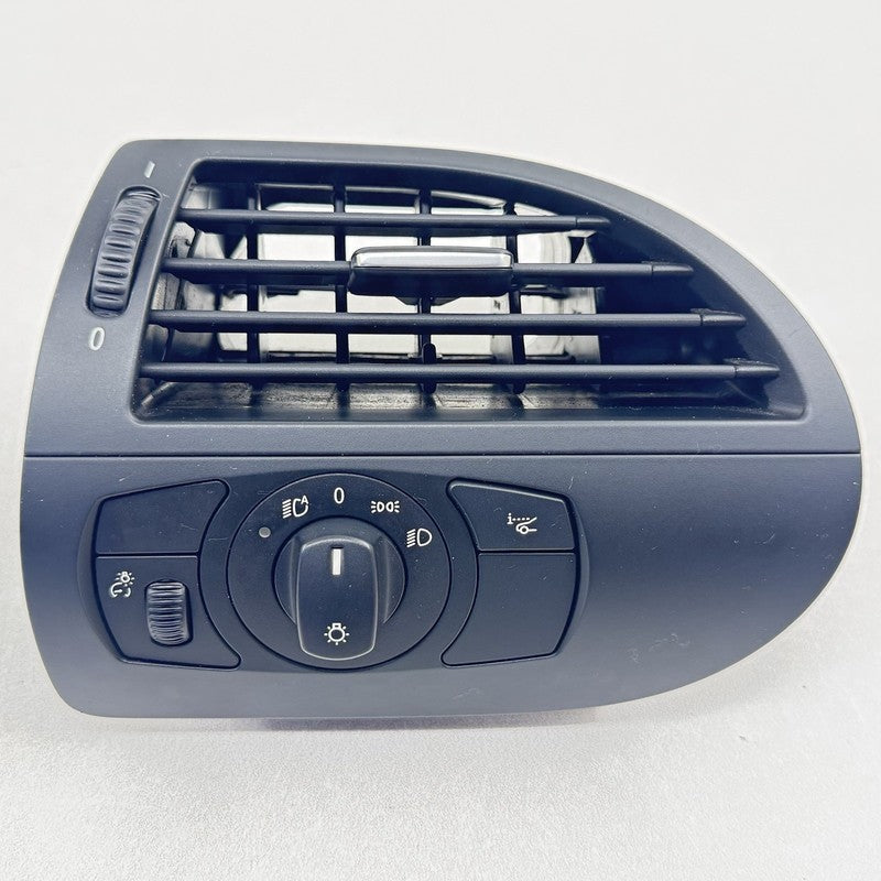 06-10 BMW M6 E63 E64 Left Front Dash Air Vent Grille W/ Headlight Switch OEM